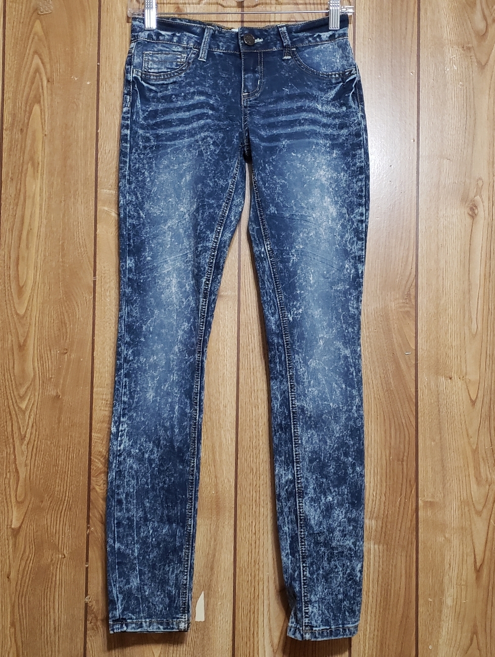 Skinny Jeggings Acid Wash Style Lightweight Stretch Size 3 Indigo Rein